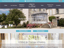 Tablet Screenshot of hotellerieurope.com